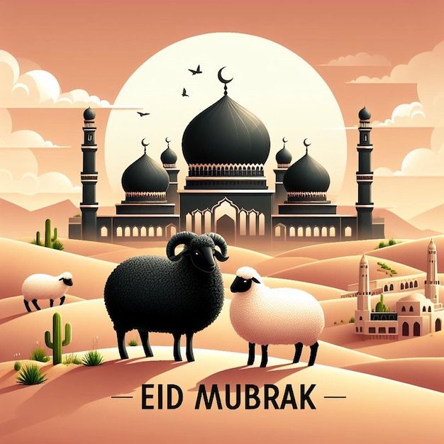 Cette illustration est faite pour le méga-événement islamique Eid Ul Adha