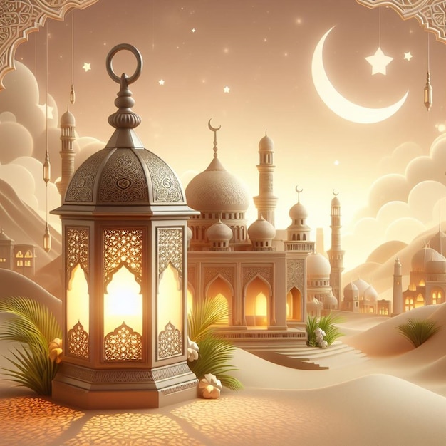 Cette illustration est réalisée pour l'Aïd ul Fitr Eid ul Adha et Mahé Ramadan