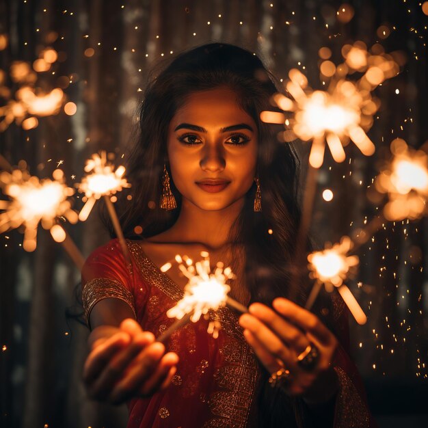 illustration des étincelles sur Diwali