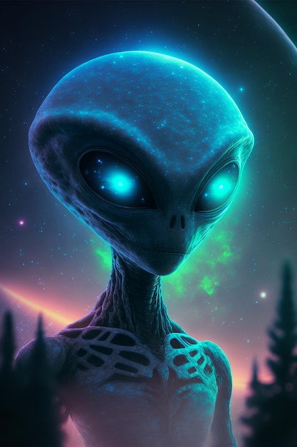 Illustration extraterrestre OVNI