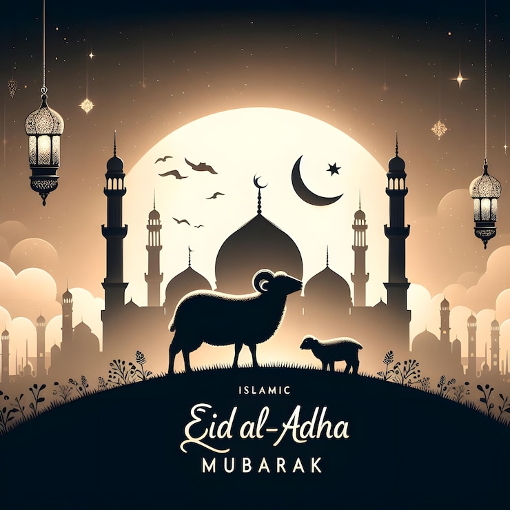 Illustration de la félicitations pour l'Aïd al-Adha