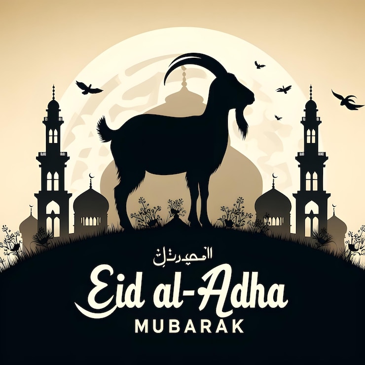 Illustration de la félicitations pour l'Aïd al-Adha