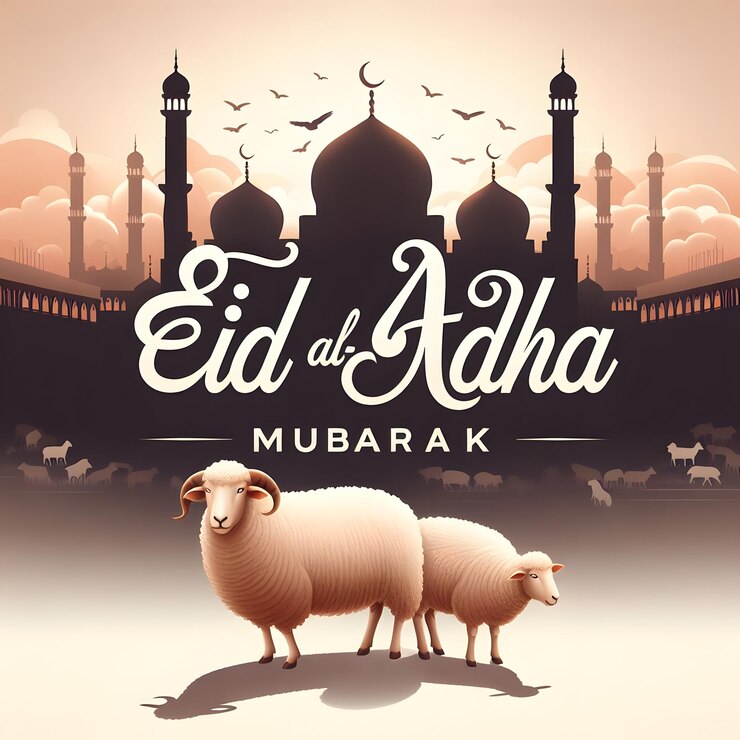 Illustration de la félicitations pour l'Aïd al-Adha