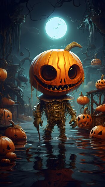 Illustration de la fête d'Halloween 2023 Événement d'Hallowen