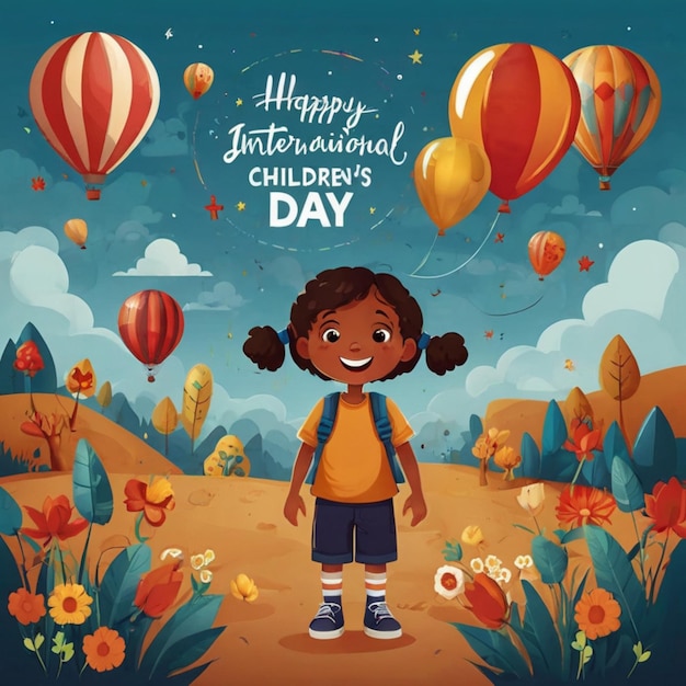 Photo illustration de la fête internationale des enfants