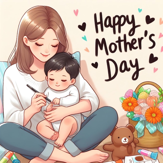 Illustration de la fête des mères