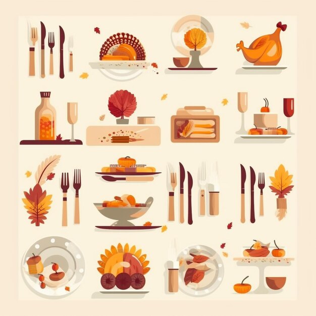 L'illustration de la fête de Thanksgiving