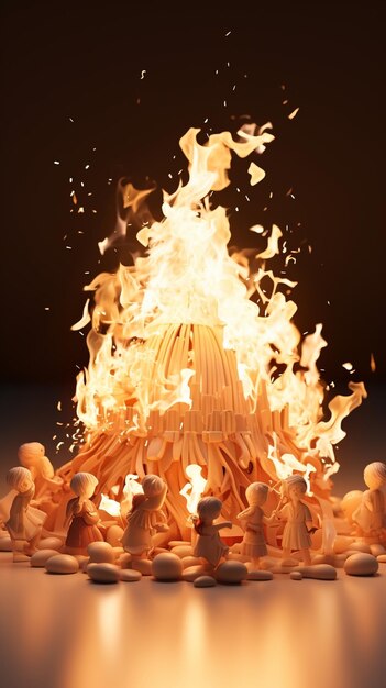 illustration de feu