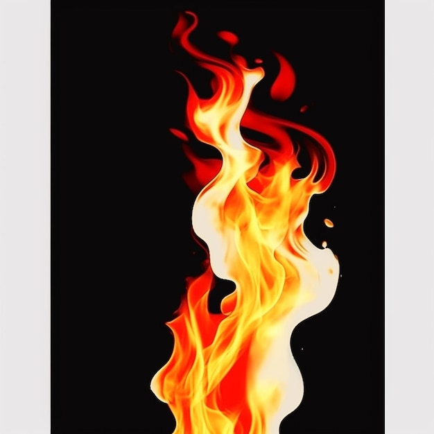 Photo illustration de flamme de feu