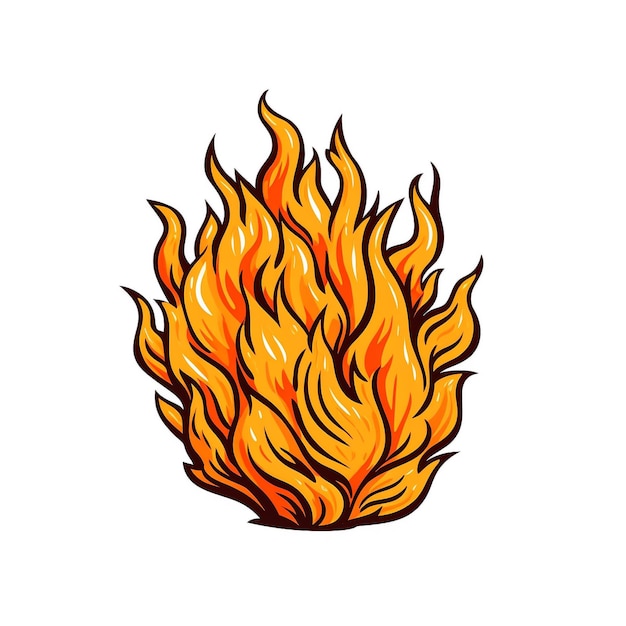 Photo illustration de flamme de feu