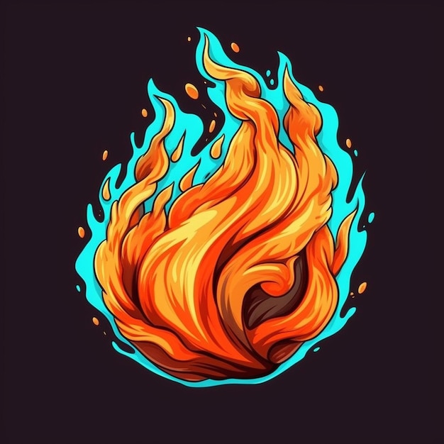 illustration de la flamme