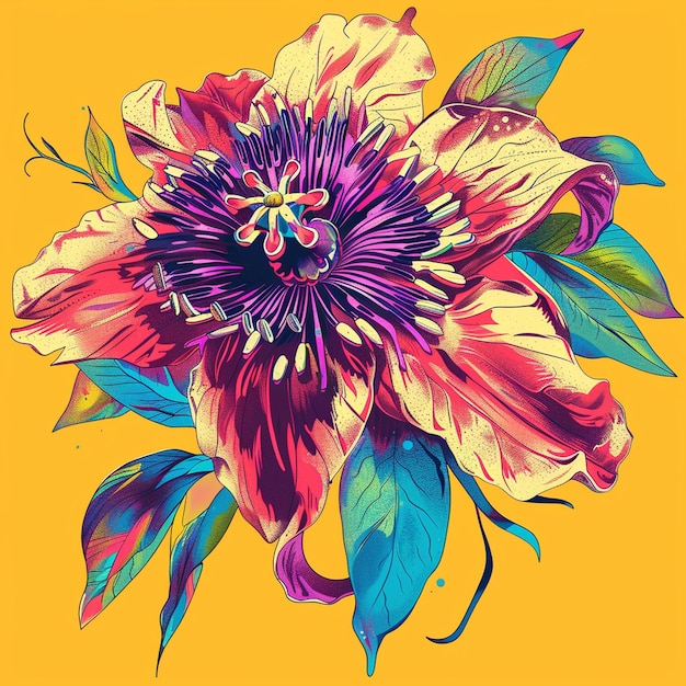 L'illustration de la fleur