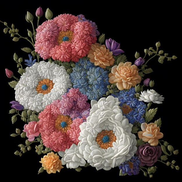 Illustration de fleurs artificielles