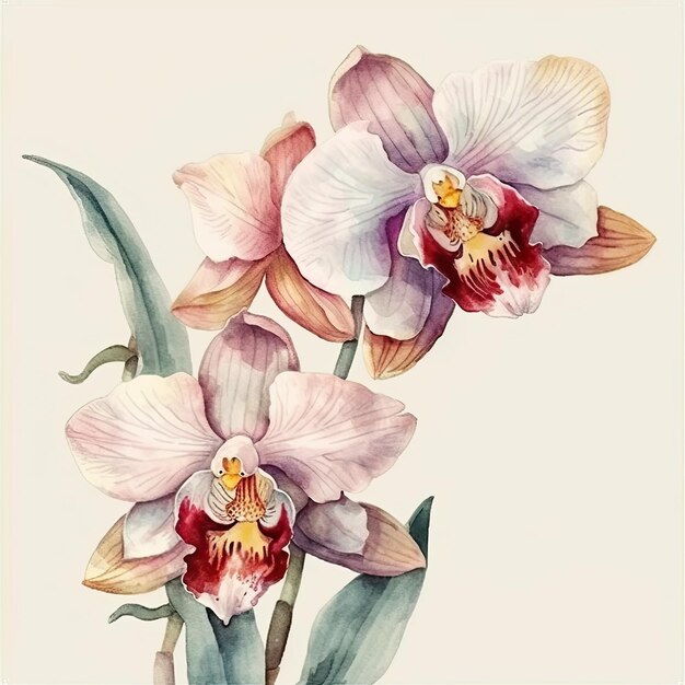 Illustration de fleurs d&#39;orchidées