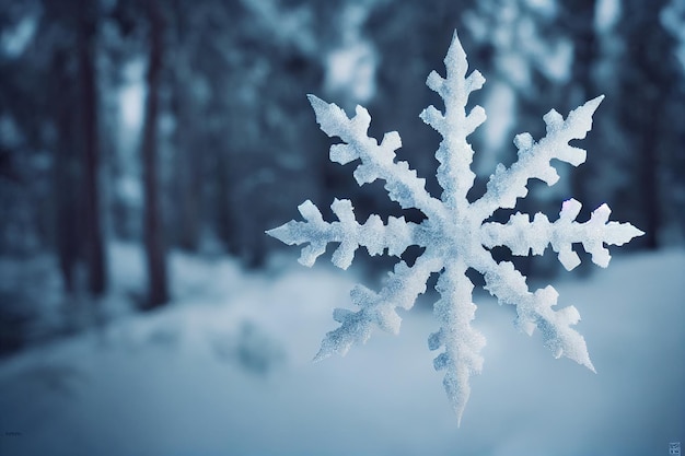 Illustration de flocons de neige