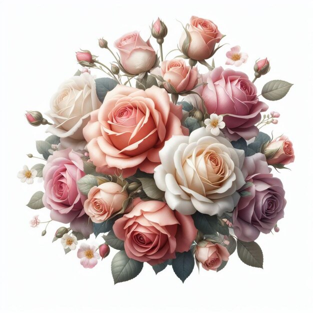 illustration florale illustration de bouquet de fleurs vecteur d'ensemble de fleurs