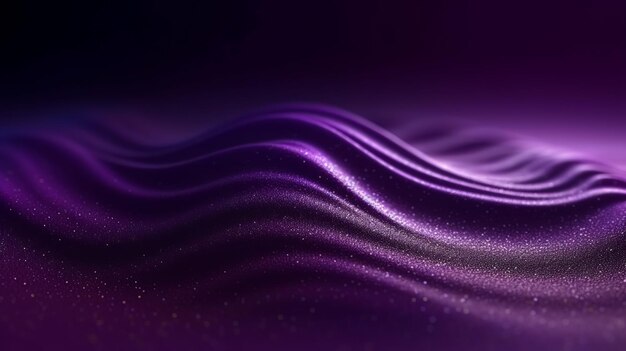 Illustration d'un fond abstrait violet vibrant avec des vagues qui coulent