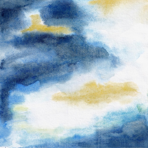 Illustration de fond aquarelle bleu abstrait