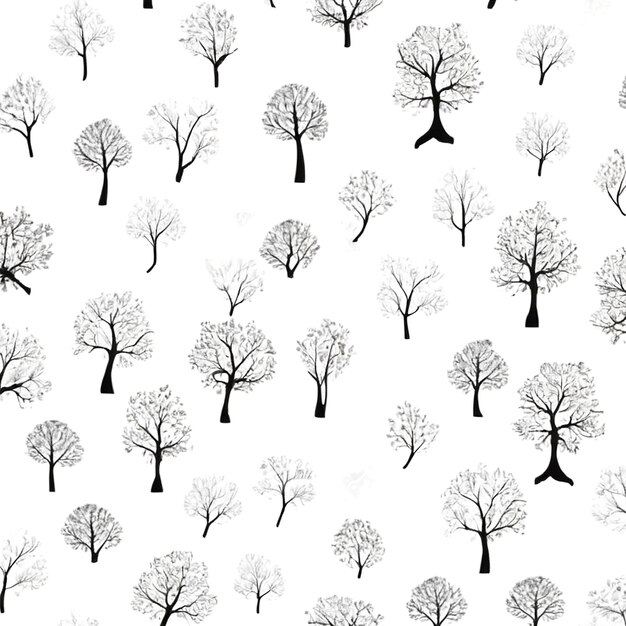 Photo illustration sur fond blanc d'un arbre