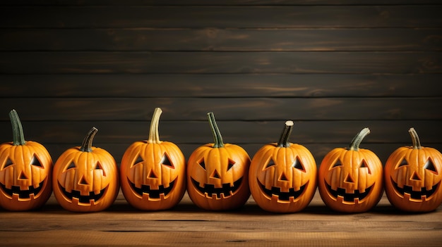 Illustration de fond de la citrouille d'Halloween