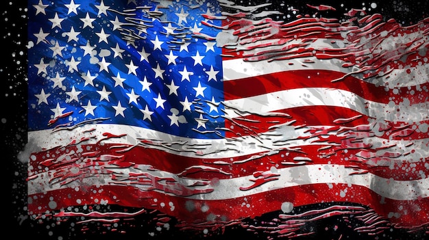 Illustration de fond de drapeau USA