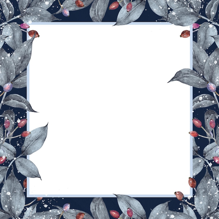 Photo illustration de fond du cadre png de feuille grise