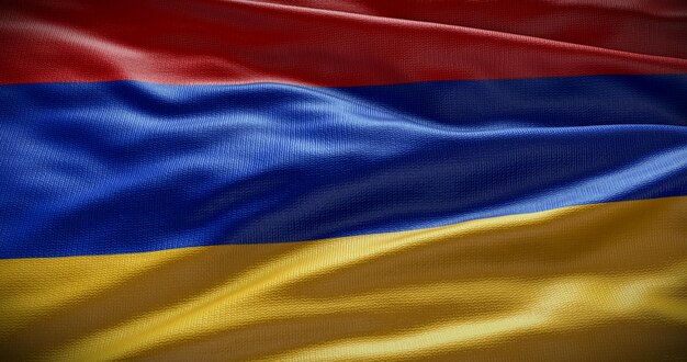 Photo illustration de fond du drapeau national arménien symbole du pays