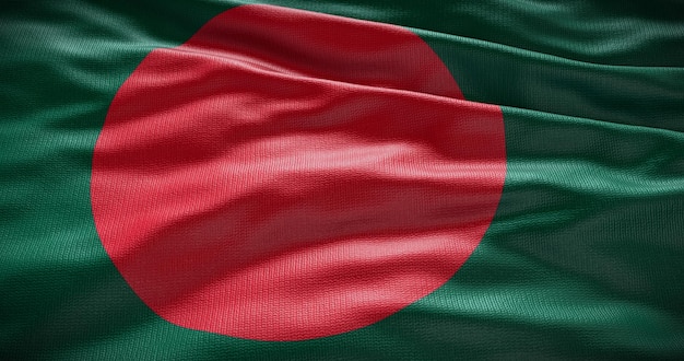 Illustration de fond du drapeau national du Bangladesh Symbole du pays