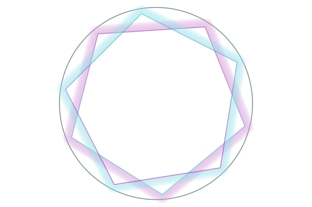 Illustration de fond de logo abstrait rond avec fond de couleur blanche