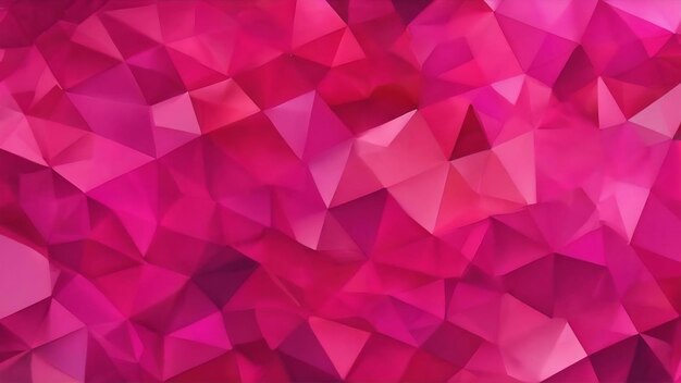 Photo illustration de fond polygonale abstraite couleurs roses et rouges