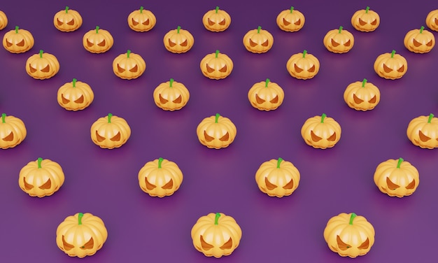 illustration de fond de rendu 3D halloween