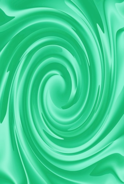 Illustration de la forme de spirale abstraite verte de mousse de mer dégradée