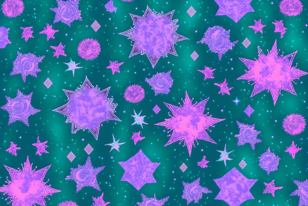 Illustration de la galaxie de l'espace violet foncé