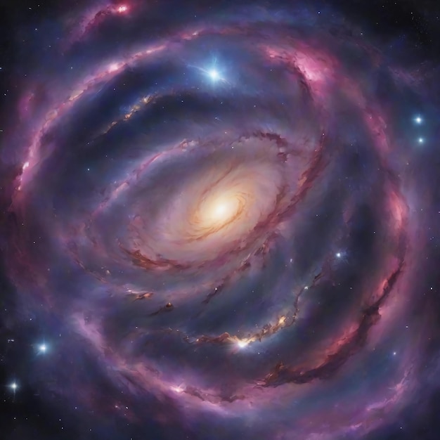 L'illustration de la galaxie est le vecteur de l'arrière-plan galactique.
