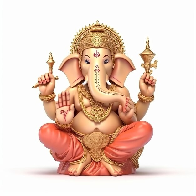 Illustration de Ganesha Chaturthi Ganesha IA générative