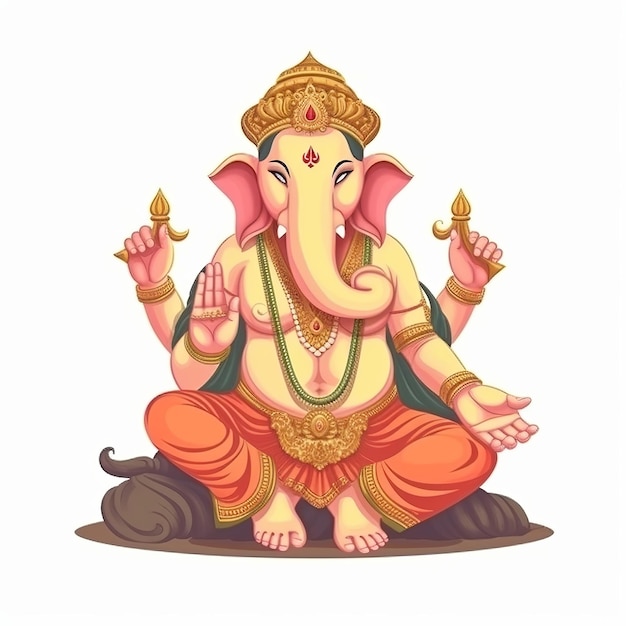 Illustration de Ganesha Chaturthi Ganesha IA générative