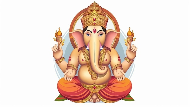 Illustration de Ganesha Chaturthi Ganesha IA générative