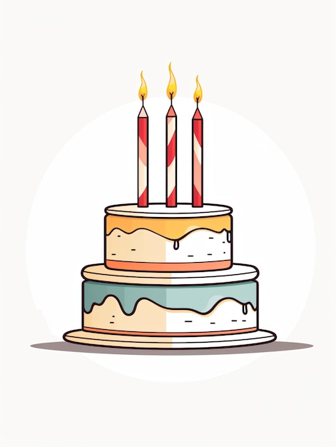 illustration de gâteau
