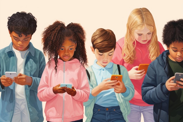 Illustration de la génération des smartphones