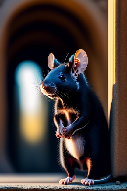 illustration généré par le petit souris Ai