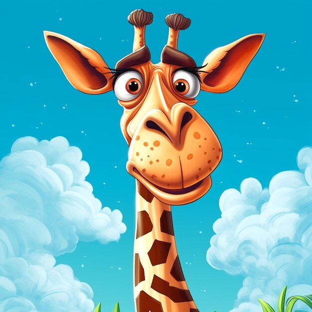 Photo illustration de la girafe