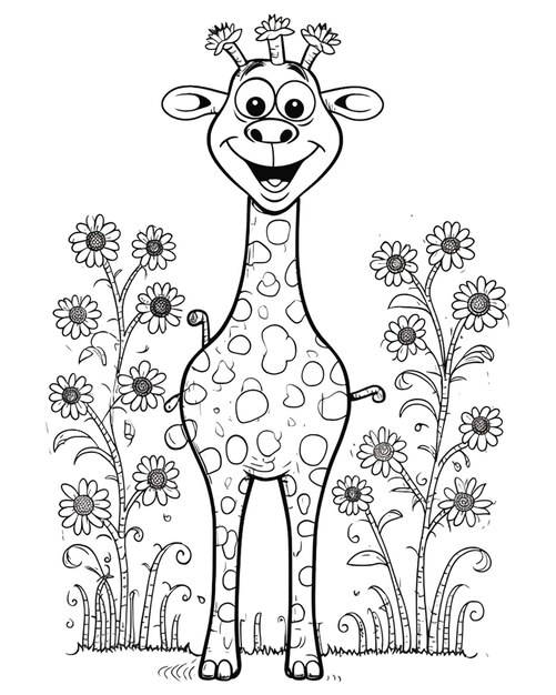 Photo illustration de la girafe