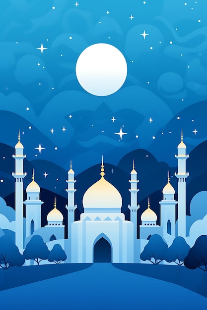 illustration de la grande mosquée bleue