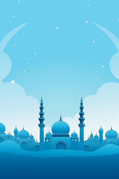 Photo illustration de la grande mosquée bleue