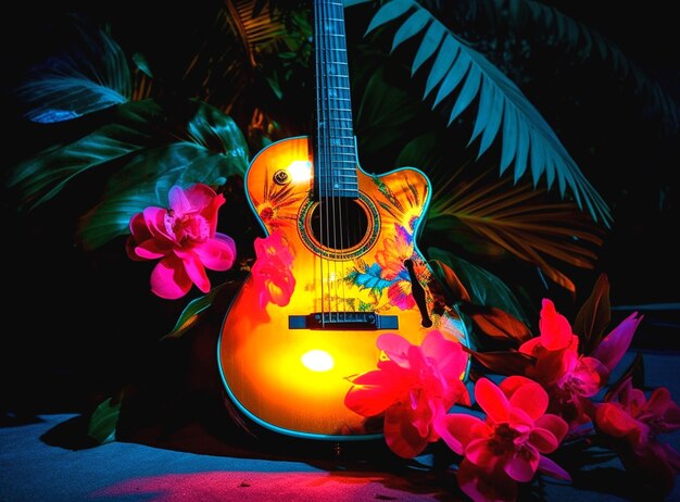 Photo illustration de guitare