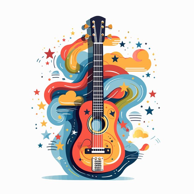 Photo illustration de guitare