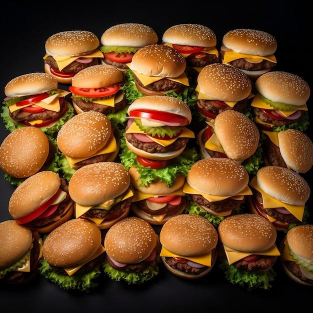 Illustration de hamburger pour célébrer la Journée nationale du hamburger