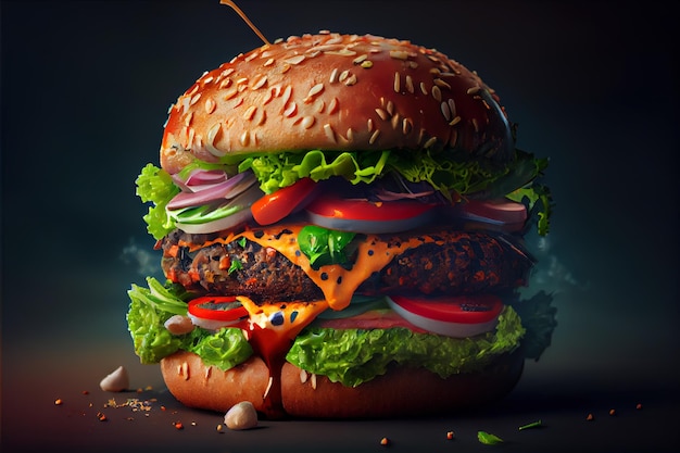 illustration de hamburger