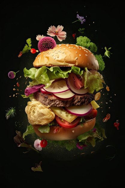 illustration de hamburger