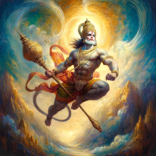 L'illustration de Hanuman Jayanti